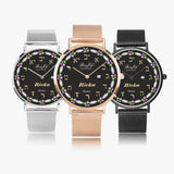 Judaica Stainless Steel Perpetual Calendar "Name" Quartz Watch By BenJoy