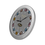 Judaic Wall Clock (YOUR NAME) By BenJoy Silver Boys Celebrating Elegant Wall Clock