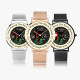 Stock Market Fashion "Google" Chart Design Ultra-thin Stainless Steel Watch By BenJoy