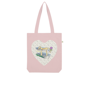 Judaica Chai Heart by BenJoy 103 Organic Tote Bag