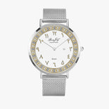 Arabic Dial Stainless Steel Perpetual Calendar Quartz Watch By BenJoy