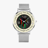 Stock Market Fashion "Google" Chart Design Ultra-thin Stainless Steel Watch By BenJoy