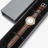 Arabic Dial Ultra-Thin Leather Strap Quartz Watch (Rose Gold) By BenJoy