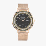 Arabic Stainless Steel Perpetual Calendar Quartz Watch  By BenJoy