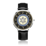 Blue And Black Star Of David Watch By BenJoy