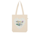 Judaica Chai Heart by BenJoy 103 Organic Tote Bag