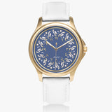 Arabic Stylish Leather Strap Watch (Gold) By BenJoy