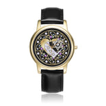 Double Heart Star Of David Floral Watch By BenJoy