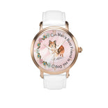 A Man's Bestfriend Is His Dog Pink And White Watch By BenJoy