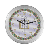 Wall Clock / Ten Commandments By BenJoy Silver Boys Celebrating Elegant Wall Clock