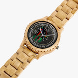 Wall Street Chart "Tesla"  Italian Olive Lumber Wooden Watch By Benjoy