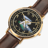 Arabic Ultra-Thin Initial "R" Watch (Rose Gold) By BenJoy