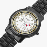 Judaic Wall Street Tesla (TSLA) Stainless Steel Quartz Watch By BenJoy