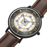 Ten Commandments Gold And Black Floral Watch By BenJoy