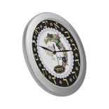 Judaic Wall Clock (YOUR NAME) By BenJoy Silver Boys Celebrating Elegant Wall Clock