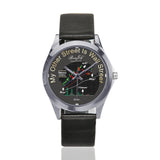 Wall Street Design Featuring AMAZON (AMZN) Unisex Metal Watch By BenJoy