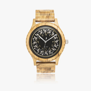 Arabic Italian Olive Lumber Wooden Watch By BenJoy