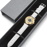 Simple Judaica Chai Flower Gold Watch By BenJoy