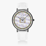 Judaica Hot Selling Ultra-Thin Leather Strap Ten Commandants Watch (Black) By BenJoy