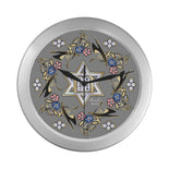 Judaic Wall Clock Star Of David By BenJoy Silver Boys Celebrating Elegant Wall Clock