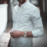 Wall Street "2021" Folding Clasp Type Stainless Steel Watch By BenJoy