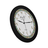 Arabic Dial Elegant Black Wall Clock By BenJoy