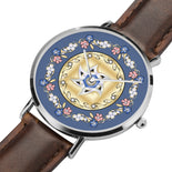 Purple And Gold Floral Lining Watch By BenJoy