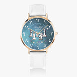 Arabic Chess Ultra-Thin Leather Strap Quartz Watch (Rose Gold) By BenJoy