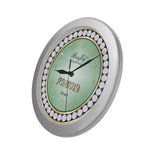 Judaic Wall Clock (YOUR NAME) By BenJoy Silver Boys Celebrating Elegant Wall Clock