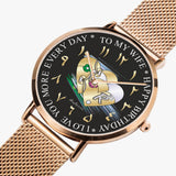 167. Arabic Heart Personalize "Initial R" Watch By Benjoy