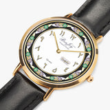 Arabic "Name" Ultra-Thin Leather Strap Quartz Watch (Rose Gold) By BenJoyr