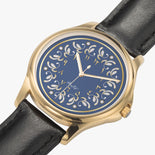 Arabic Stylish Leather Strap Watch (Gold) By BenJoy