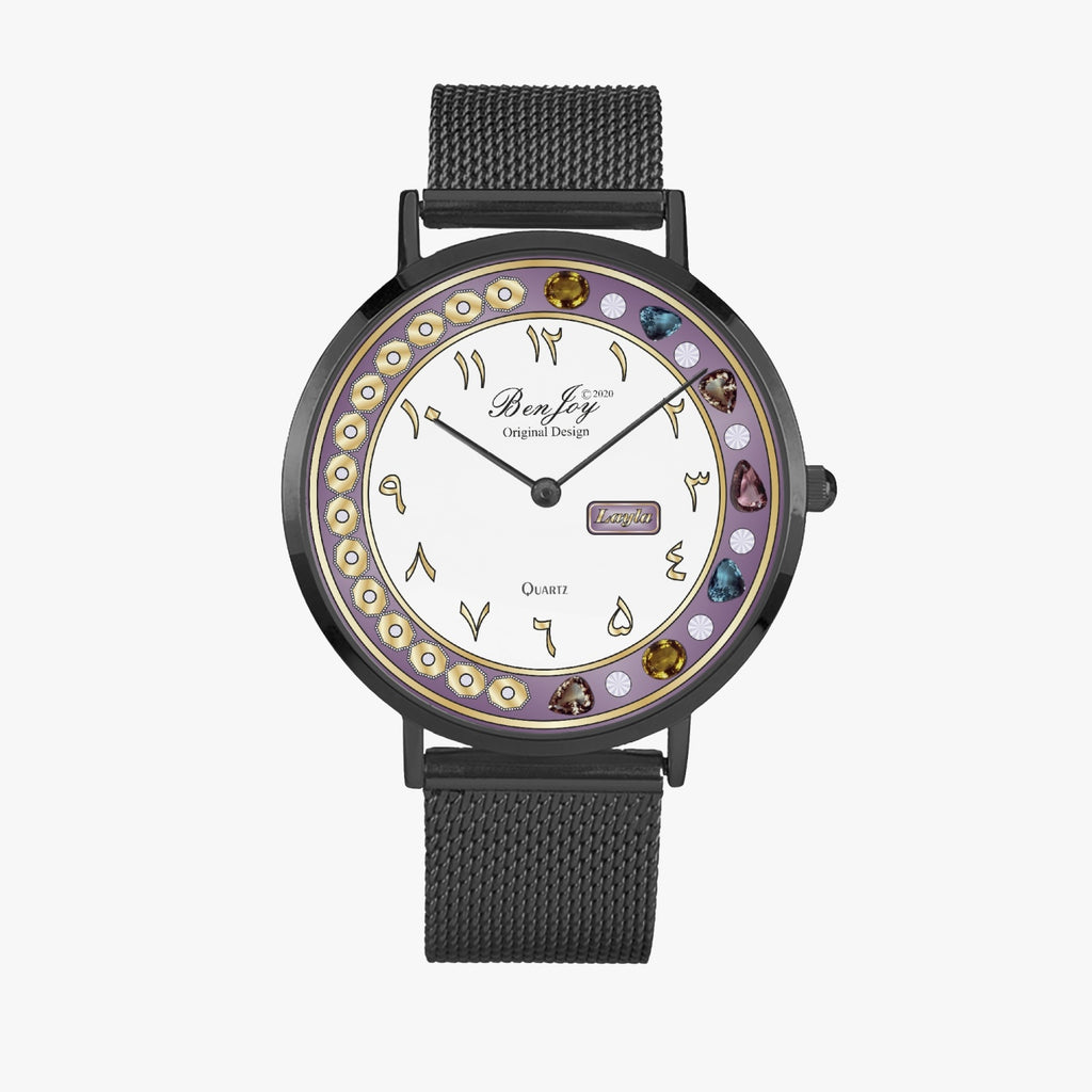 Arabic Fashion Ultra-thin Stainless Steel Quartz Watch By BenJoy