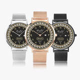Arabic Stainless Steel "Name" Perpetual Calendar Quartz Watch By BenJoy