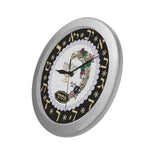 Judaic Wall Clock (YOUR NAME) By BenJoy Silver Boys Celebrating Elegant Wall Clock