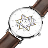 Silver And Gold Simple Star Of David Watch By BenJoy