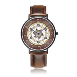 Maroon And Gold Star Of David floral  Watch By BenJoy