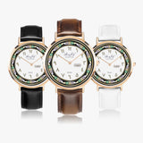 Arabic "Name" Ultra-Thin Leather Strap Quartz Watch (Rose Gold) By BenJoyr