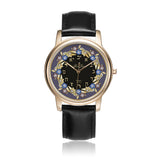 Round Floral Judaica Watch By BenJoy