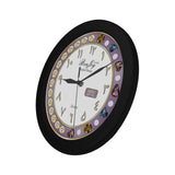 Arabic Personalize name "Layla" Elegant Black Wall Clock By BenJoy