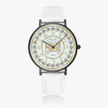 Judaica Torah Ultra-Thin Leather Strap Quartz Watch (Black) By BenJoy