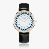 Arabic Hot Selling Ultra-Thin Leather Strap Watch (Rose Gold) By BenJoy