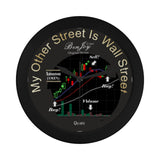 Wall Street's Elegant "Amazon" (AMZN) Stock Chart Design Black Wall Clock By BenJoy