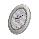 Wall Clock / Ten Commandments By BenJoy Silver Boys Celebrating Elegant Wall Clock