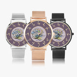 Arabic Initial "R" Stainless Steel Perpetual Calendar Watch By BenJoy