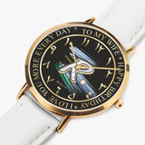 Arabic Ultra-Thin Initial "R" Watch (Rose Gold) By BenJoy