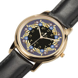 Round Floral Judaica Watch By BenJoy