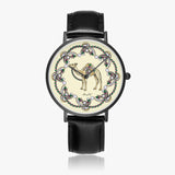 Arabic Leather Strap Watch (Black) By BenJoy