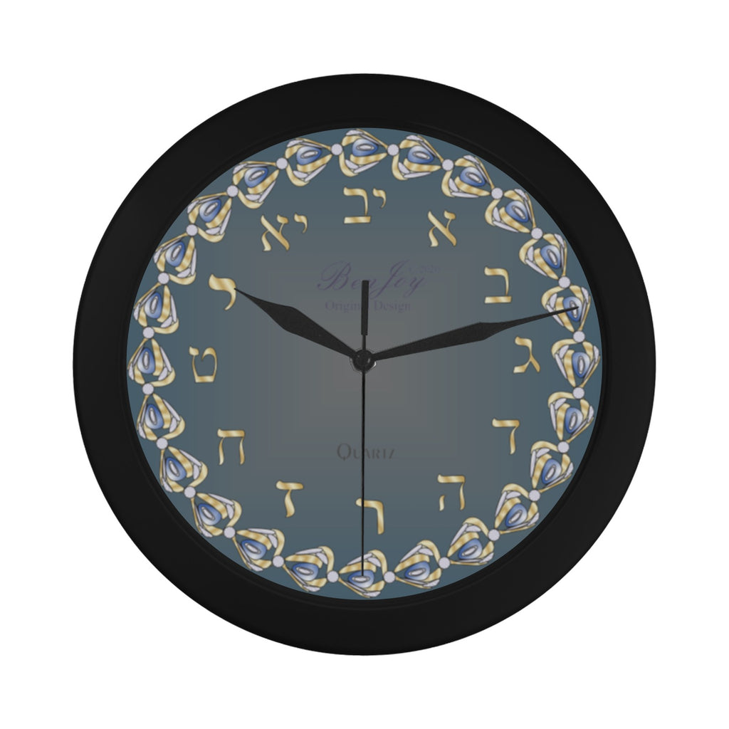 Judaic Wall Clock Design By BenJoy Boys Celebrating Elegant Black Wall Clock