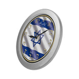 Judaic Wall Clock Star Of David By BenJoy Silver Boys Celebrating Elegant Wall Clock